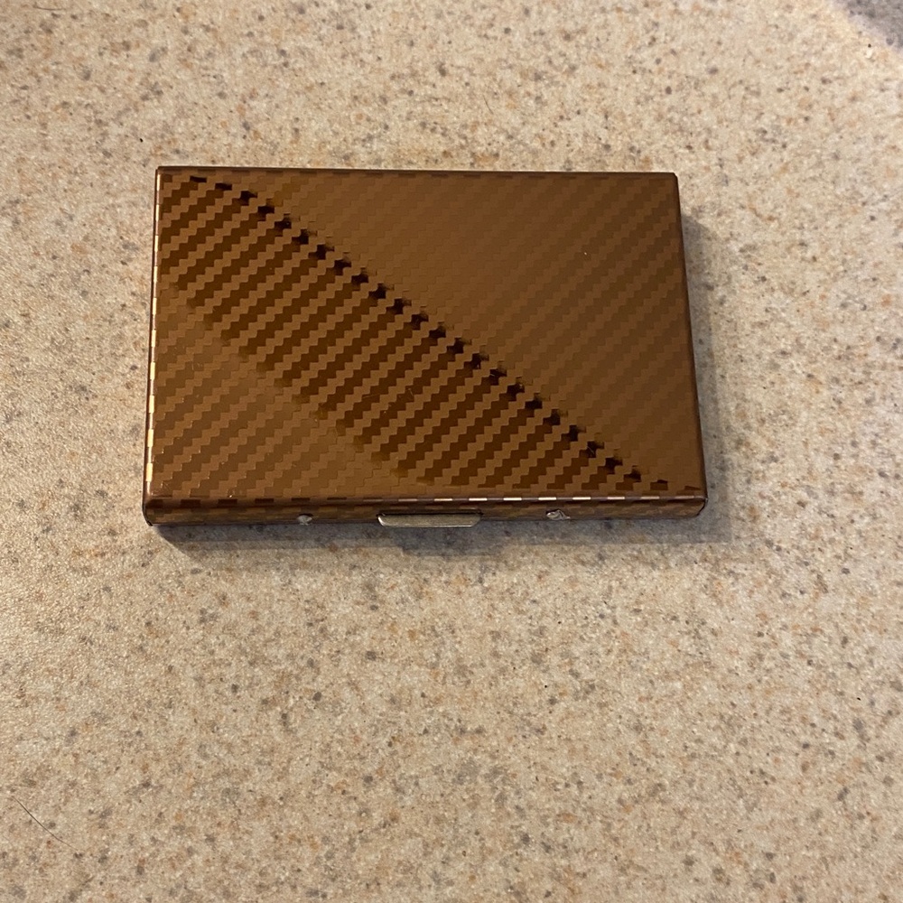 Copper color Metal Credit Card Holder